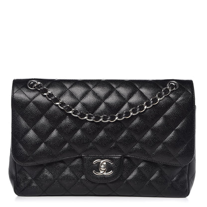 Chanel Caviar Quilted Jumbo Double Flap Black 1 of 13