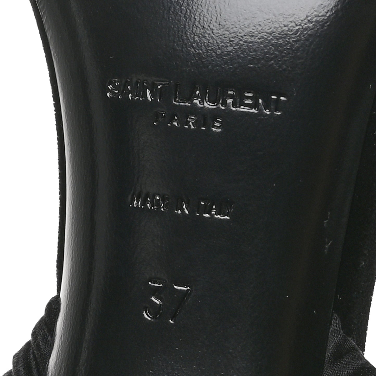 Crepe Satin Pam 110 Sandals 37 Black