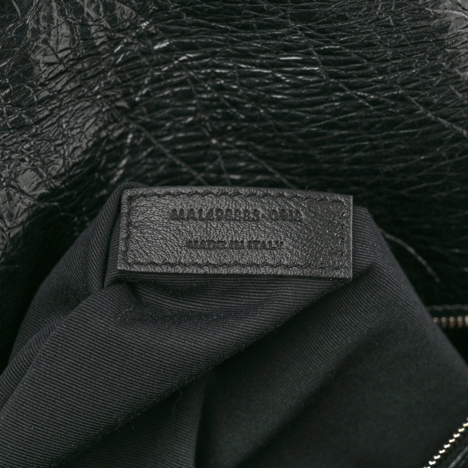 Saint Laurent Crinkled Calfskin Matelasse Monogram Large Niki Chain Satchel Black 7 of 10