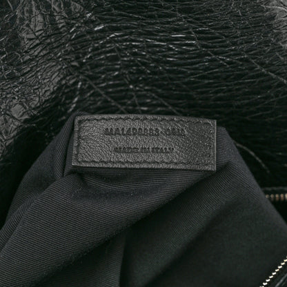 Saint Laurent Crinkled Calfskin Matelasse Monogram Large Niki Chain Satchel Black 7 of 10