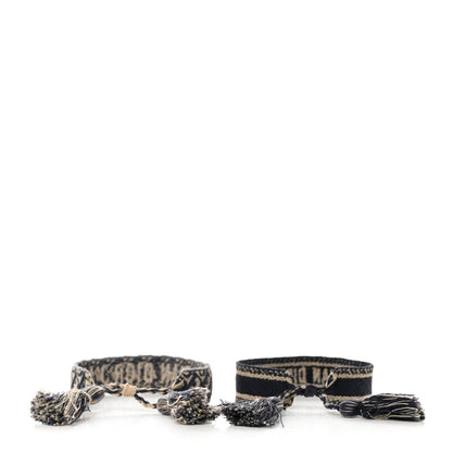 Christian Dior Woven Cotton J'Adior Friendship Bracelet Set Navy 3 of 4