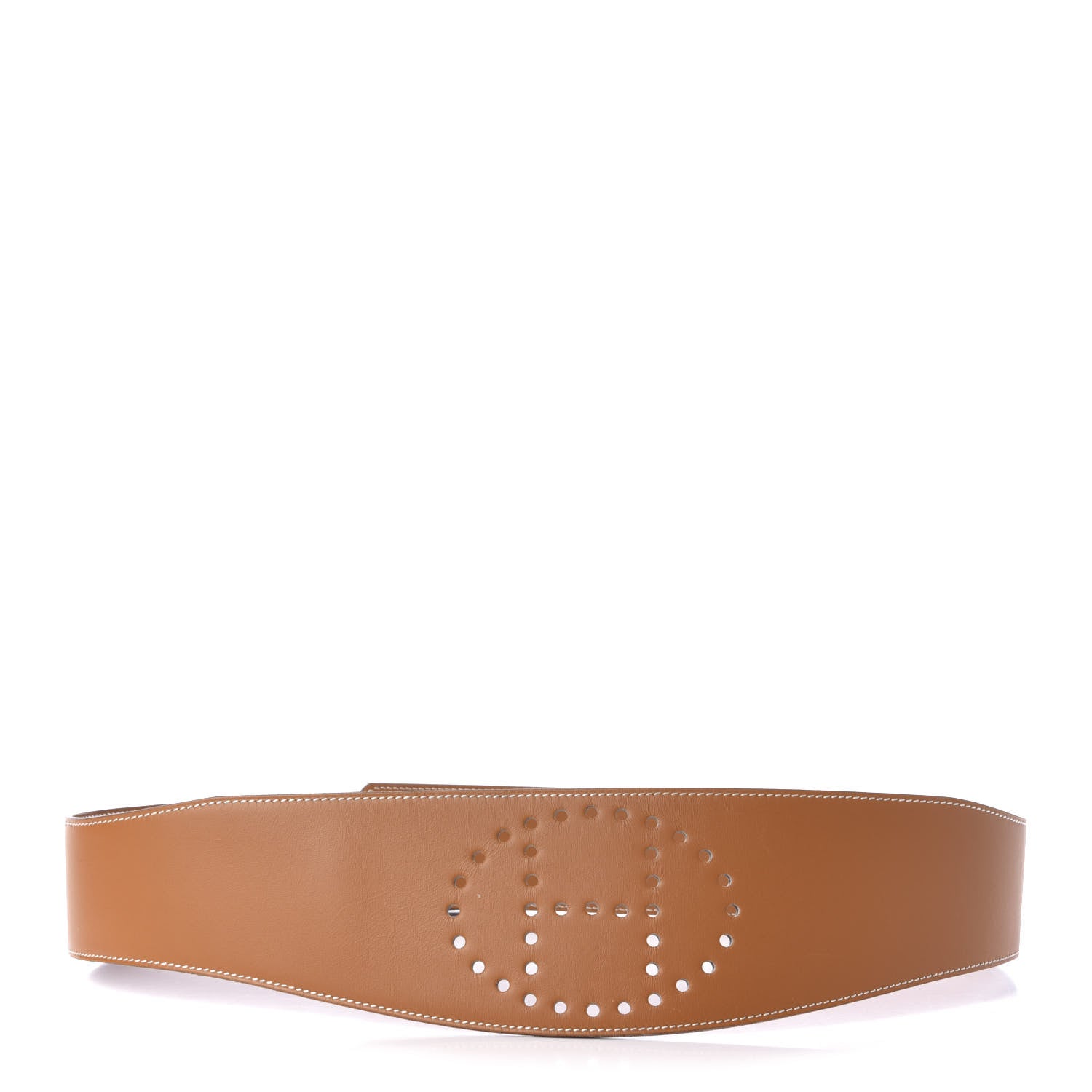Hermes Perforated Evelyne Belt 90 Gold 1 of 3