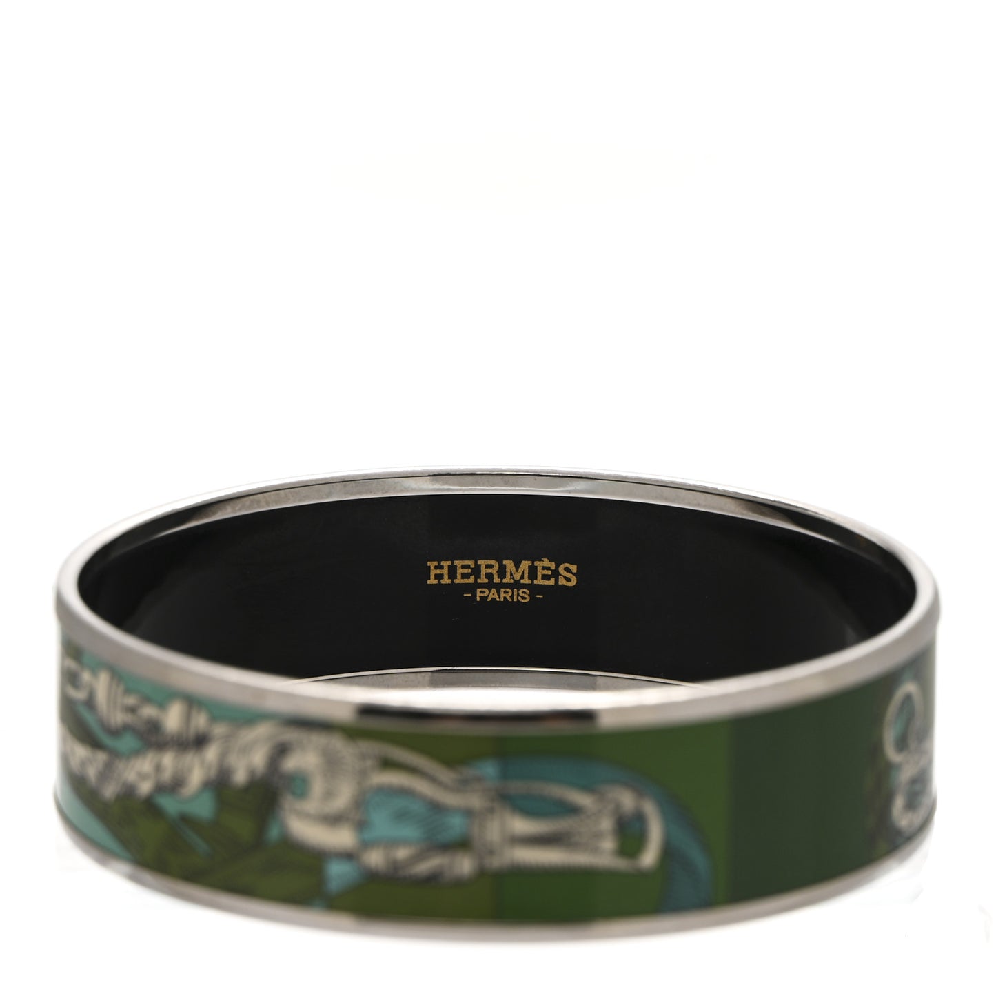 Enamel Printed Della Cavalleria Wide Bracelet 65 Foret