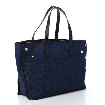 Givenchy Denim Medium Logo Bond Shopper Tote Blue 2 of 4