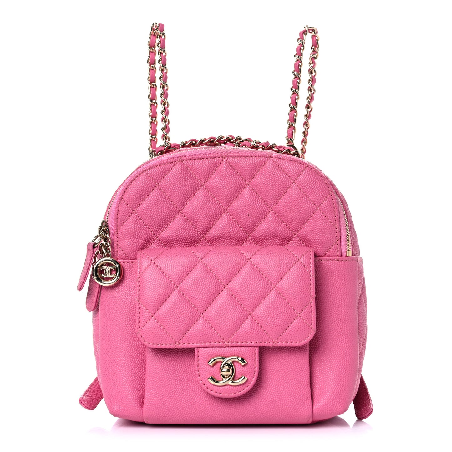 Caviar Quilted Small CC Day Backpack Pink