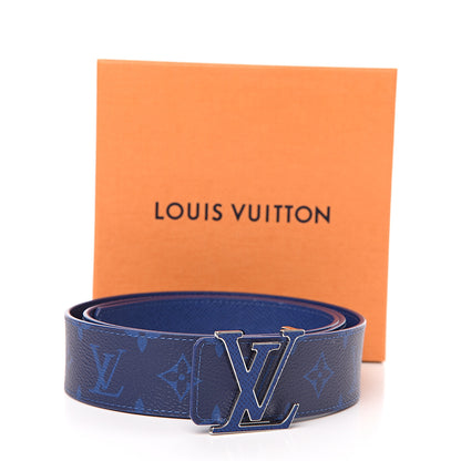 Louis Vuitton Calfskin Monogram 40mm LV Initiales Reversible Belt 100 40 Cobalt 5 of 5