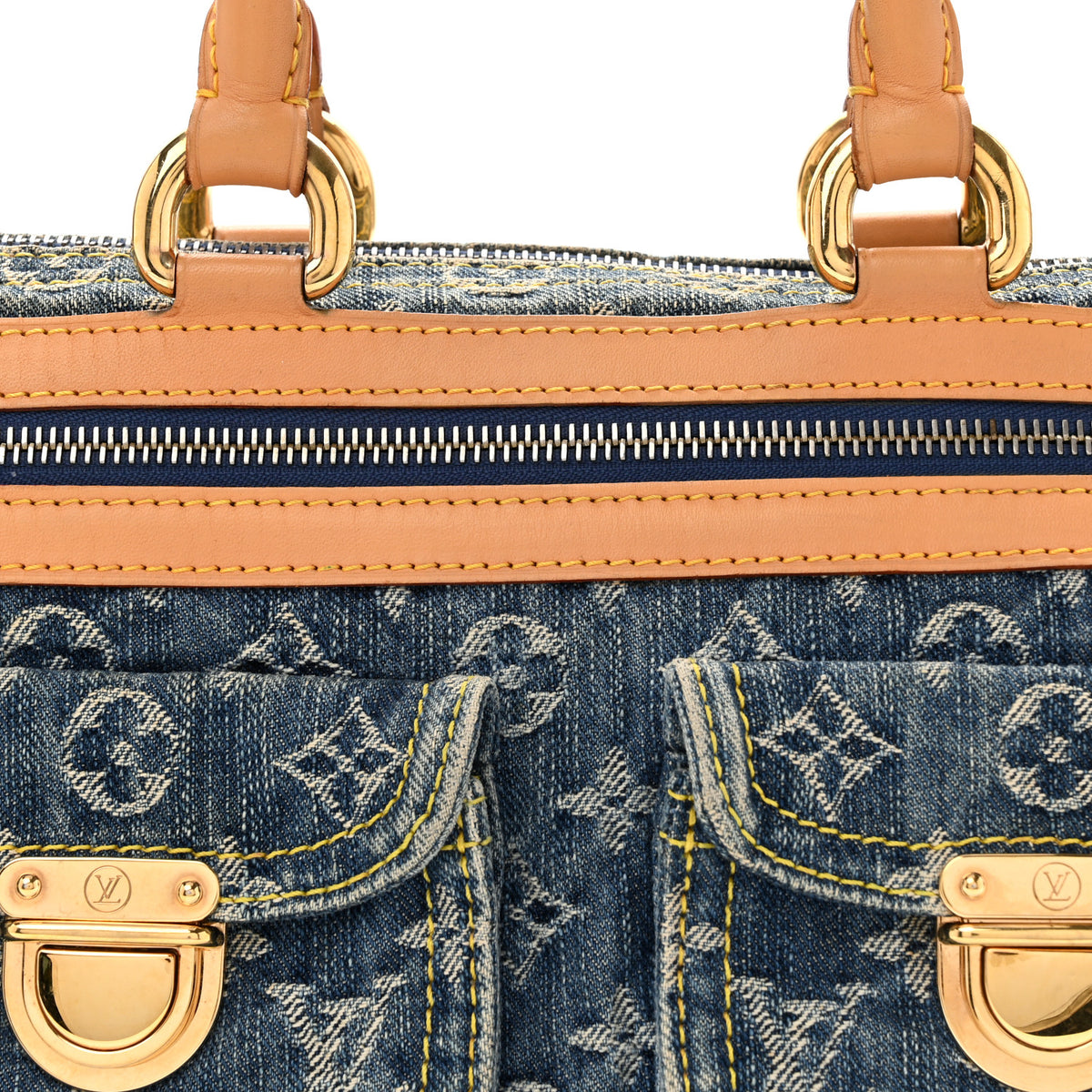 Monogram Denim Neo Speedy Blue