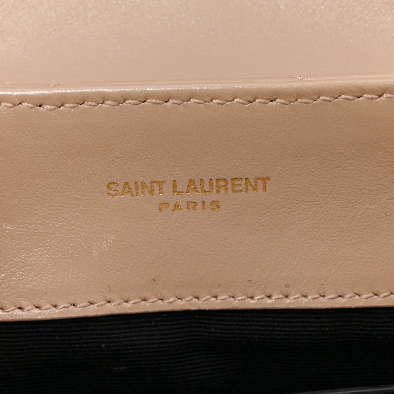 Saint Laurent Calfskin Y Quilted Monogram Small Loulou Chain Satchel Dark Beige 6 of 15