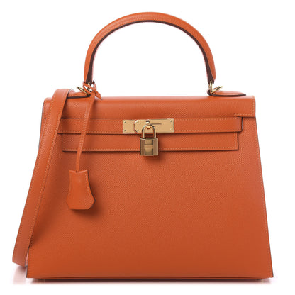 Hermes Epsom Kelly Sellier 28 Orange 1 of 11