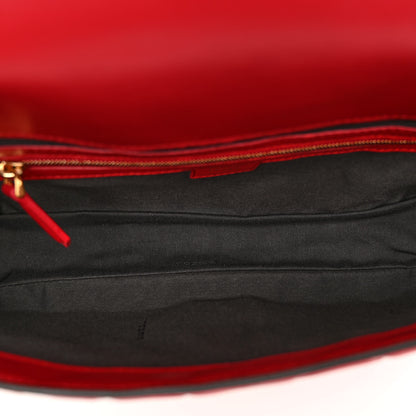 Fendi Nappa FF 1974 Embossed Baguette Fragola 5 of 10