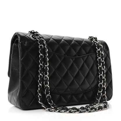Chanel Lambskin Quilted Medium Double Flap Black 2 of 10