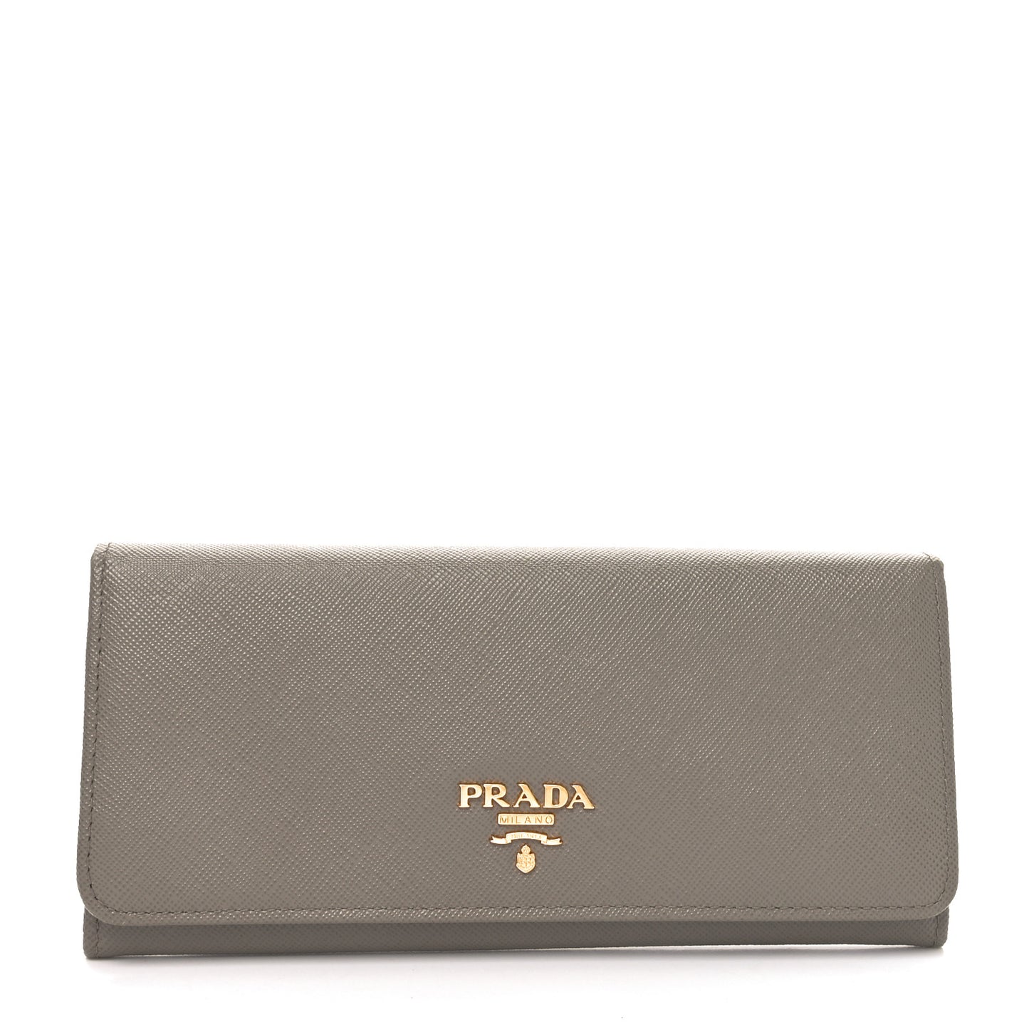 Saffiano Metal Continental Flap Wallet Argila