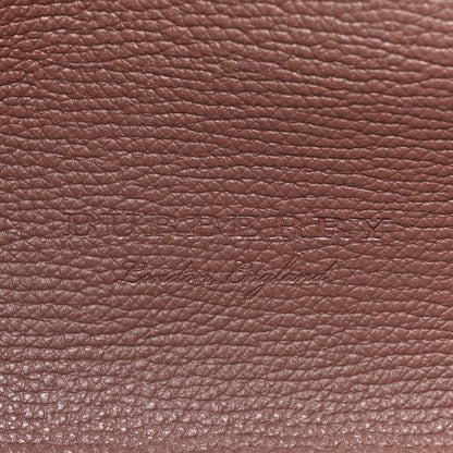 Burberry Grainy Calfskin Haymarket Check Medium Reversible Tote Light Elderberry 6 of 18
