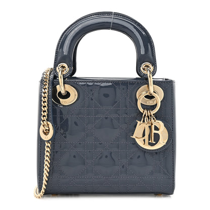 Christian Dior Patent Cannage Mini Lady Dior Pastel Night 1 of 11