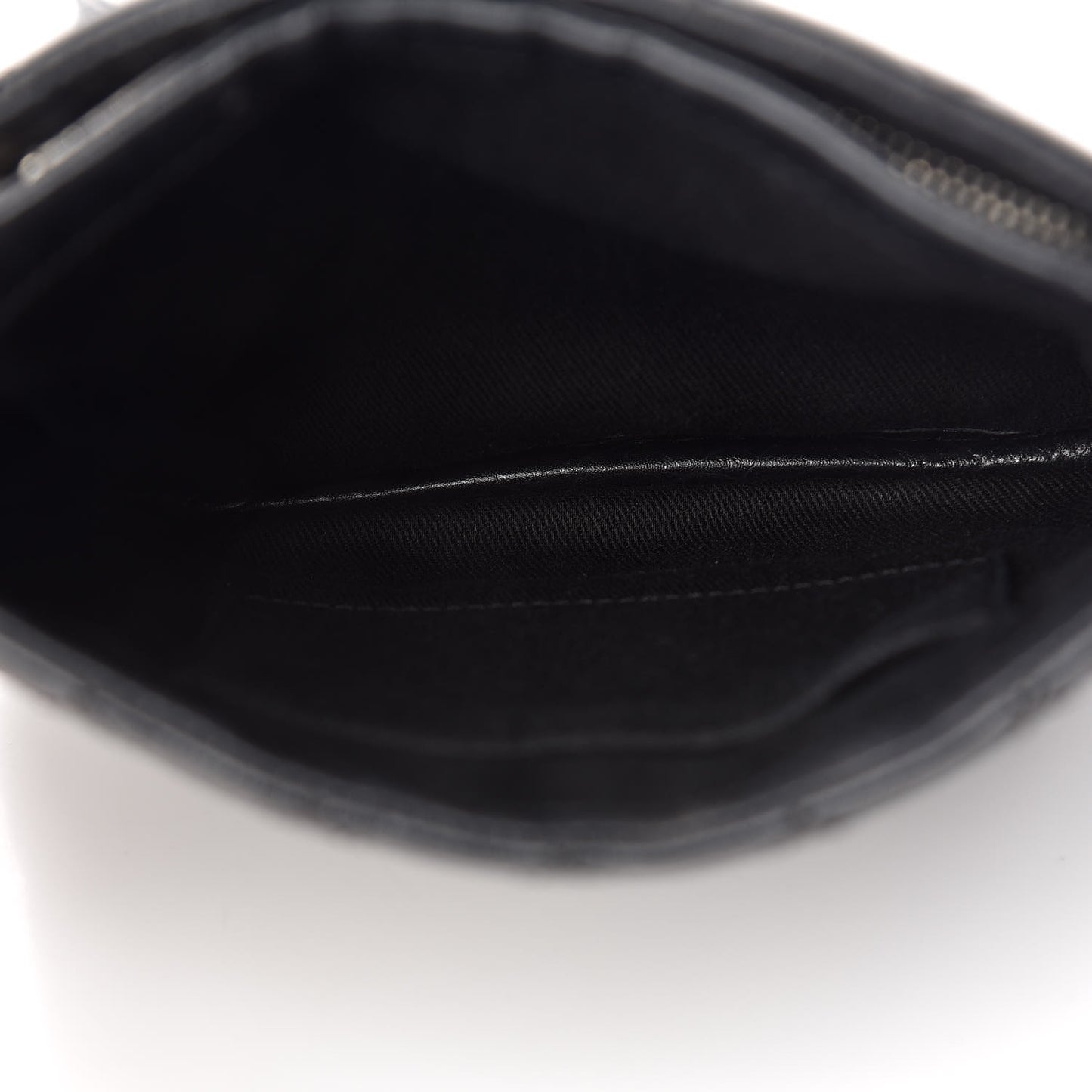 Aged Calfskin Quilted Crossbody Bag Black