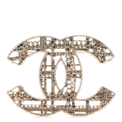 Chanel Chain CC Brooch Light Gold 1 of 4
