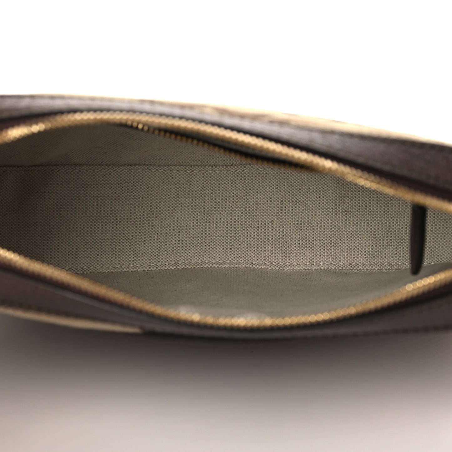 Monogram Jumbo GG Textured Dollar Calfskin Web Messenger Shoulder Bag Camel Ebony New Acero