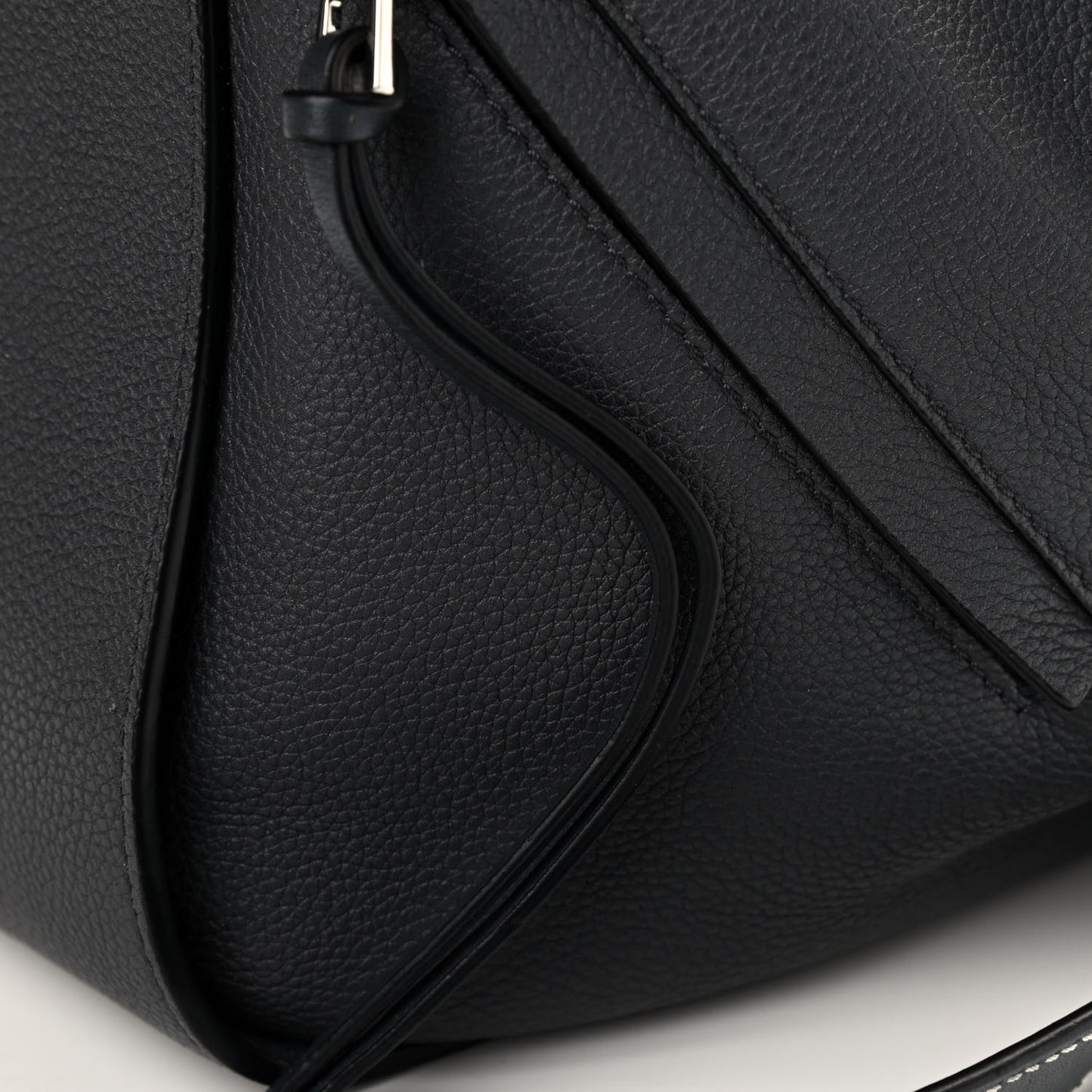 Calfskin Small Hammock Shoulder Bag Grey