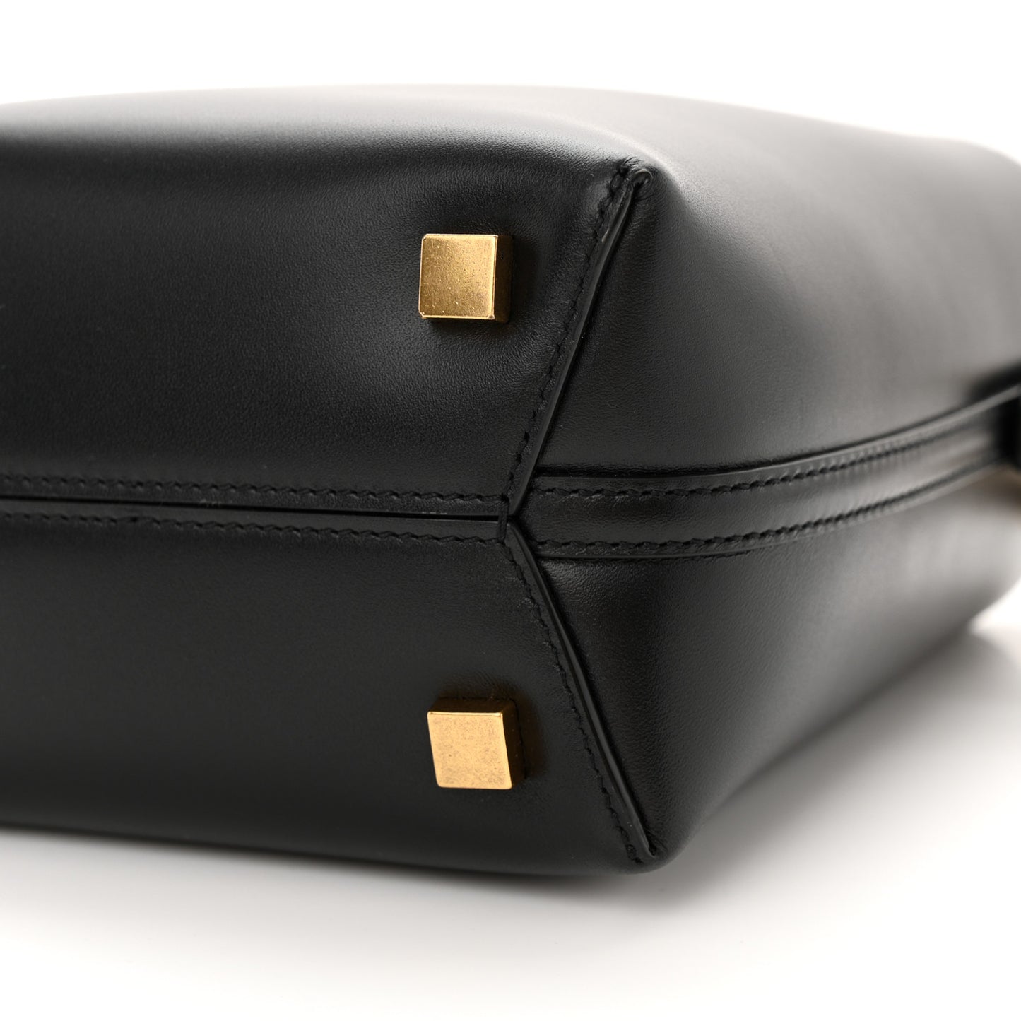 Shiny Calfskin Le 37 Mini Bucket Bag Black