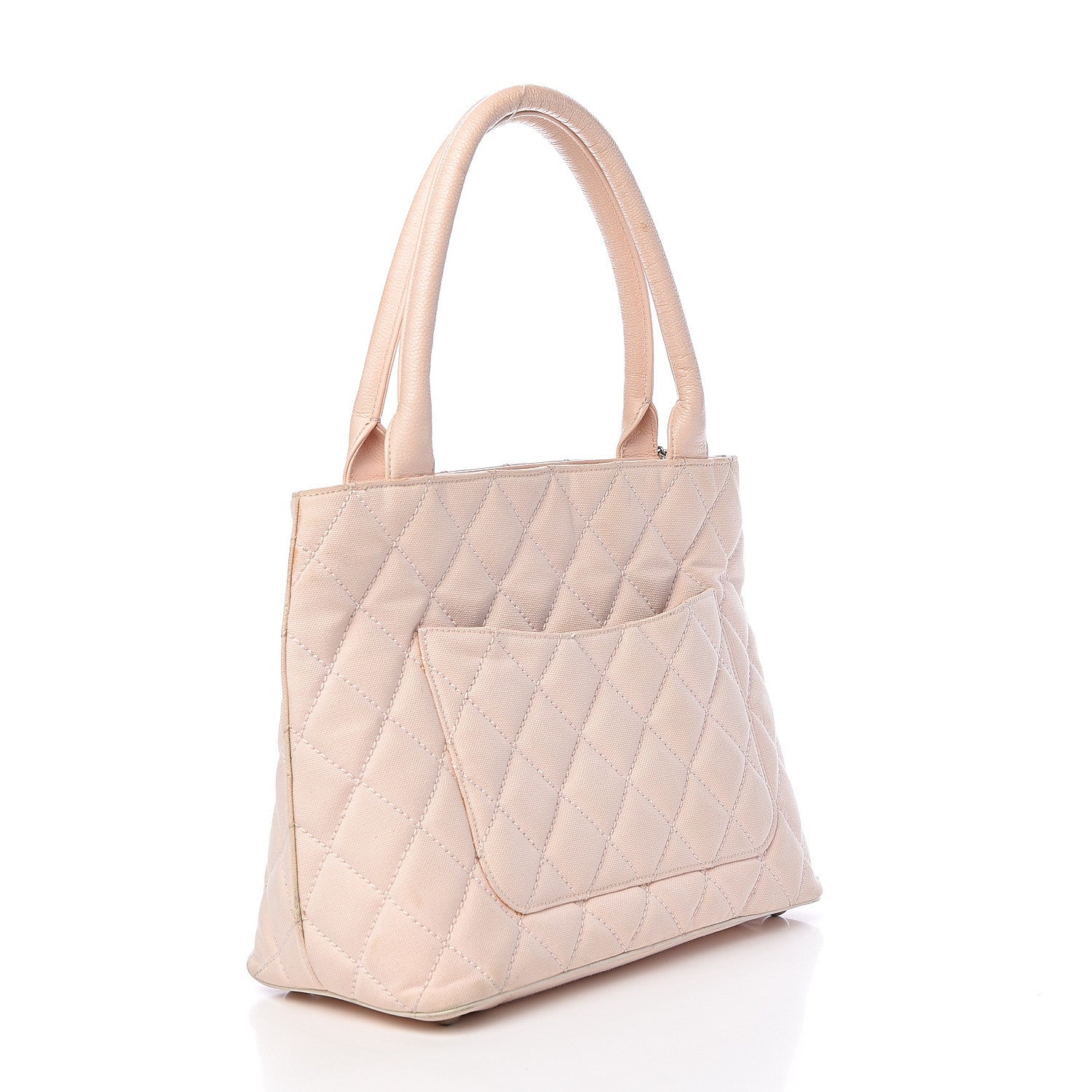Chanel Canvas Caviar Tassel Tote Light Pink 3 of 19
