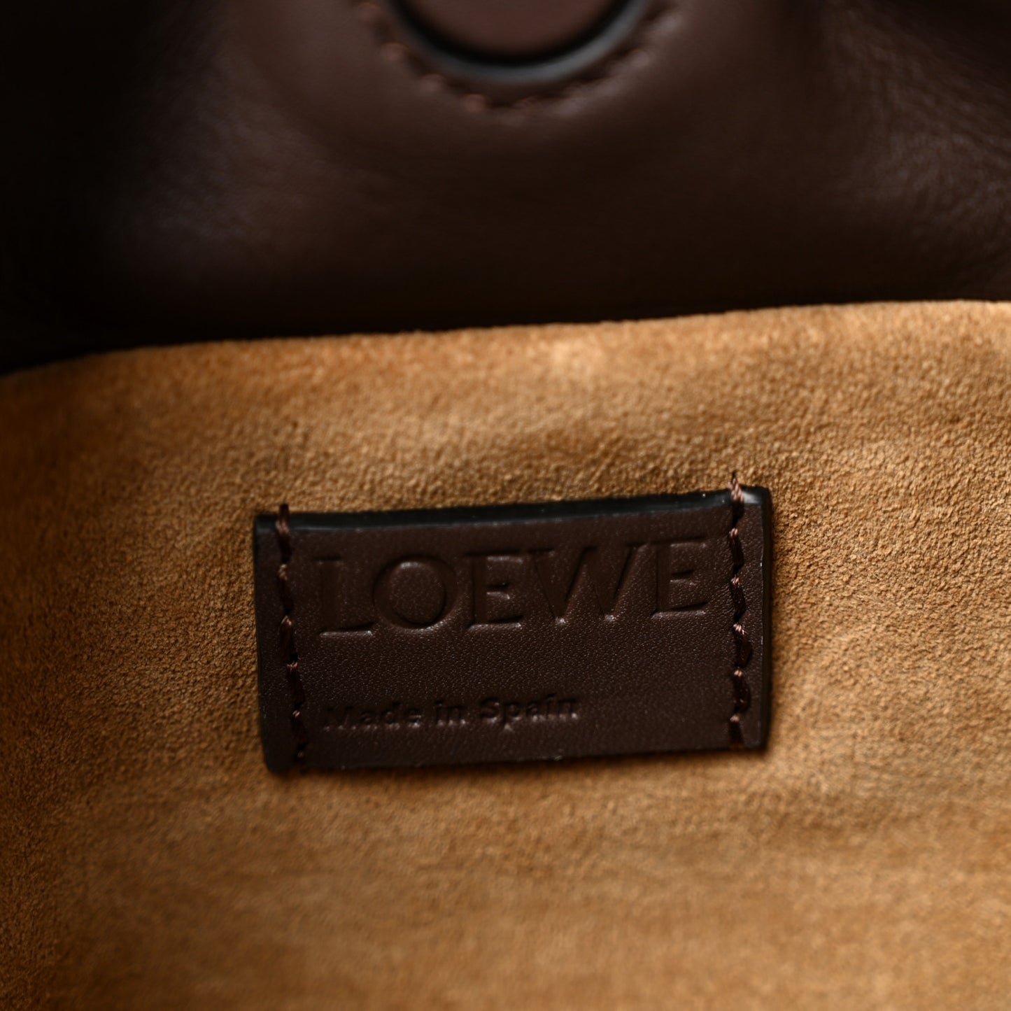 Calfskin Mini Flamenco Knot Bag Chocolate