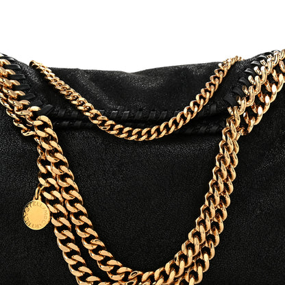 Stella McCartney Shaggy Deer Mini Falabella Fold Over Tote Black 8 of 10
