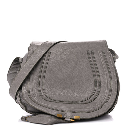 Chloe Calfskin Medium Marcie Round Crossbody Bag Cashmere Grey 1 of 25