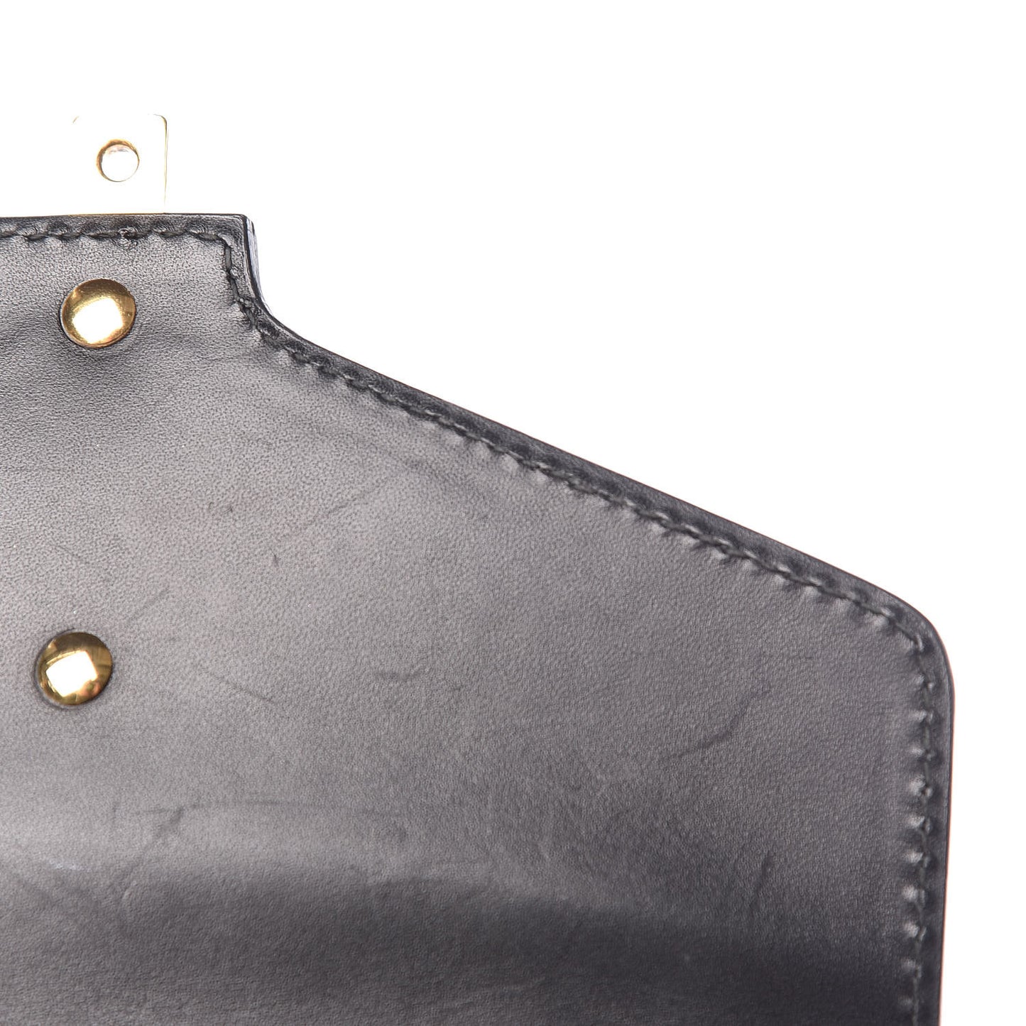 Calfskin Mini Sylvie Chain Shoulder Bag Black