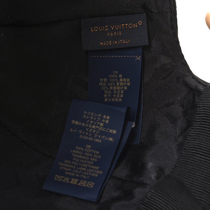 Louis Vuitton Calfskin Cotton Jacquard Monogram LV First Cap Black 8 of 9