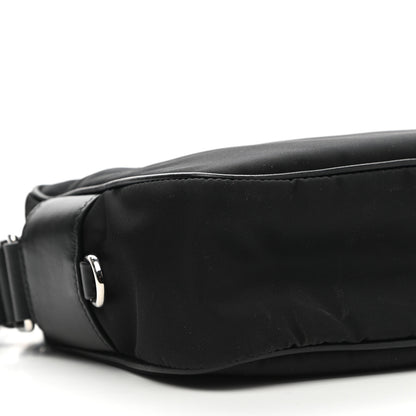 Prada Tessuto Nylon Studded New Vela Shoulder Bag Black Fuoco 9 of 10