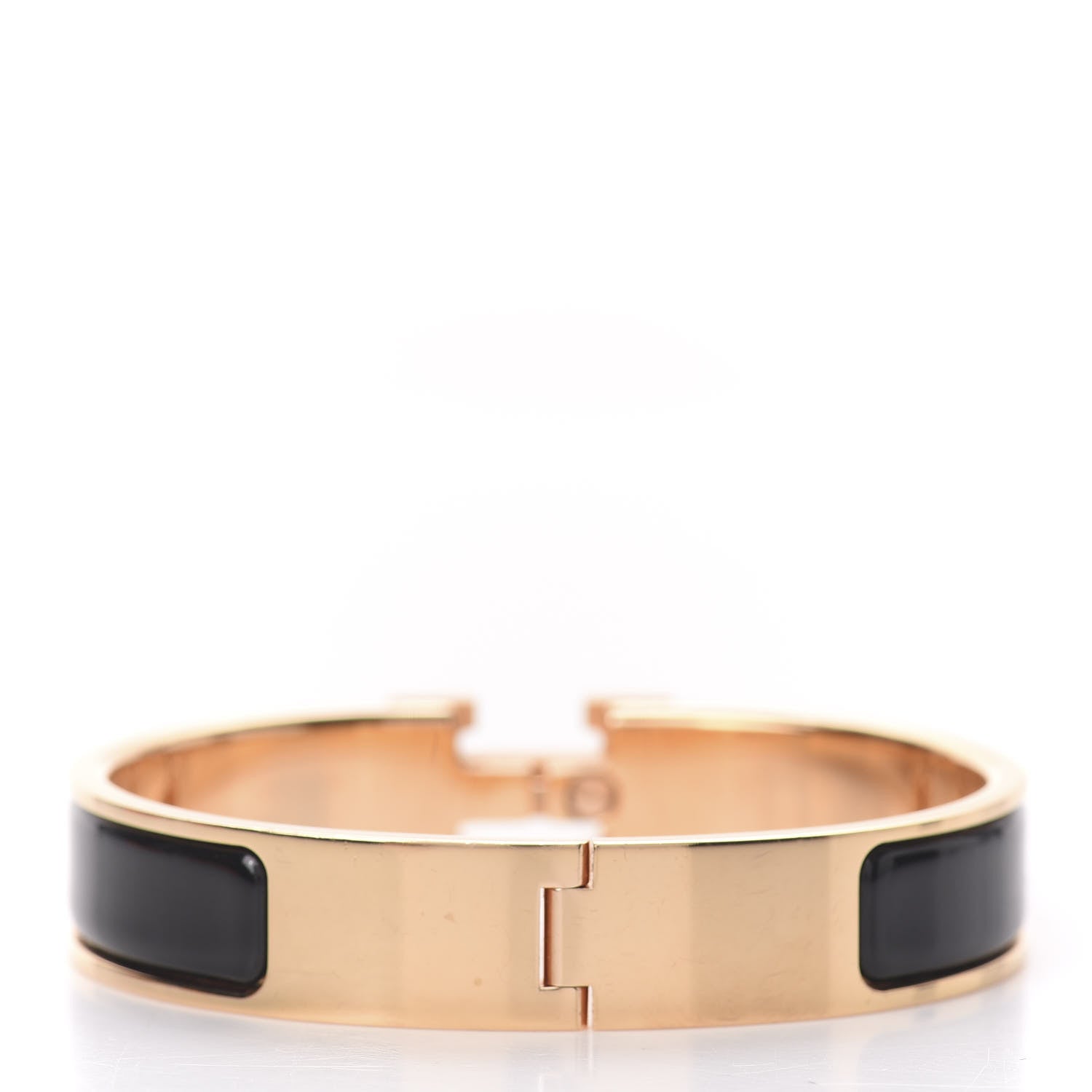 Hermes Enamel Narrow Clic Clac H Bracelet PM Black 3 of 5