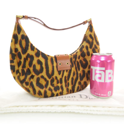 Christian Dior Pony Hair Leopard Street Chic Hobo 4 of 8