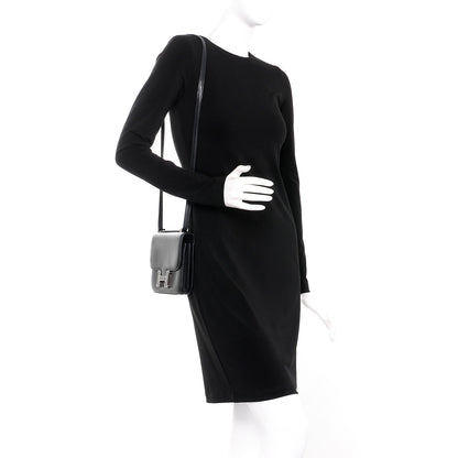 Hermes Veau Swift Enamel Constance 18 Black 2 of 24
