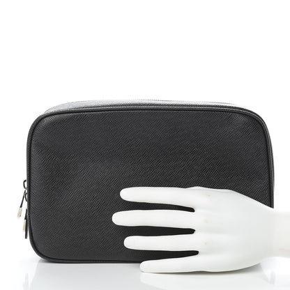 Louis Vuitton Taiga Toiletry Pouch GM Black 2 of 7