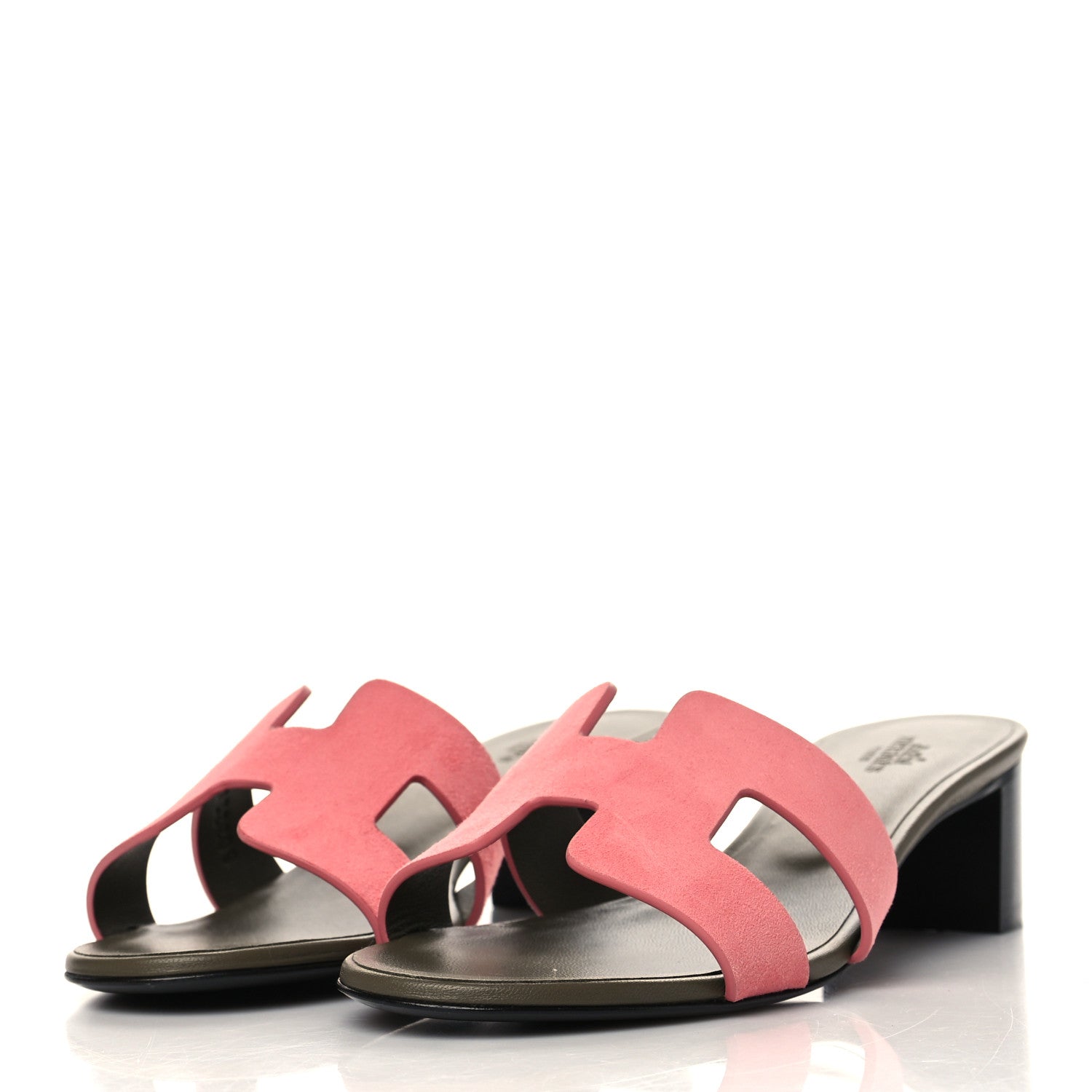 Hermes Suede Goatskin Oasis Sandals 37 Rose Du Desert 3 of 8