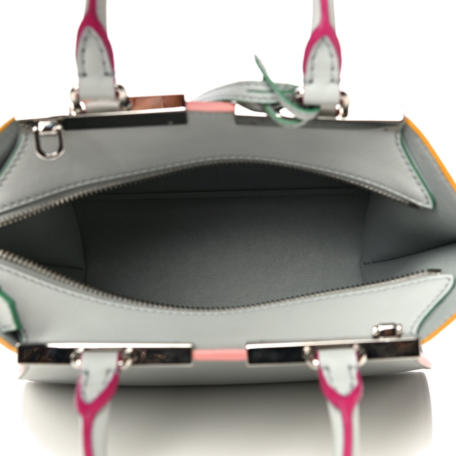 Fendi Vitello Dolce Mini 3jours Tote Grigio Perla 4 of 14