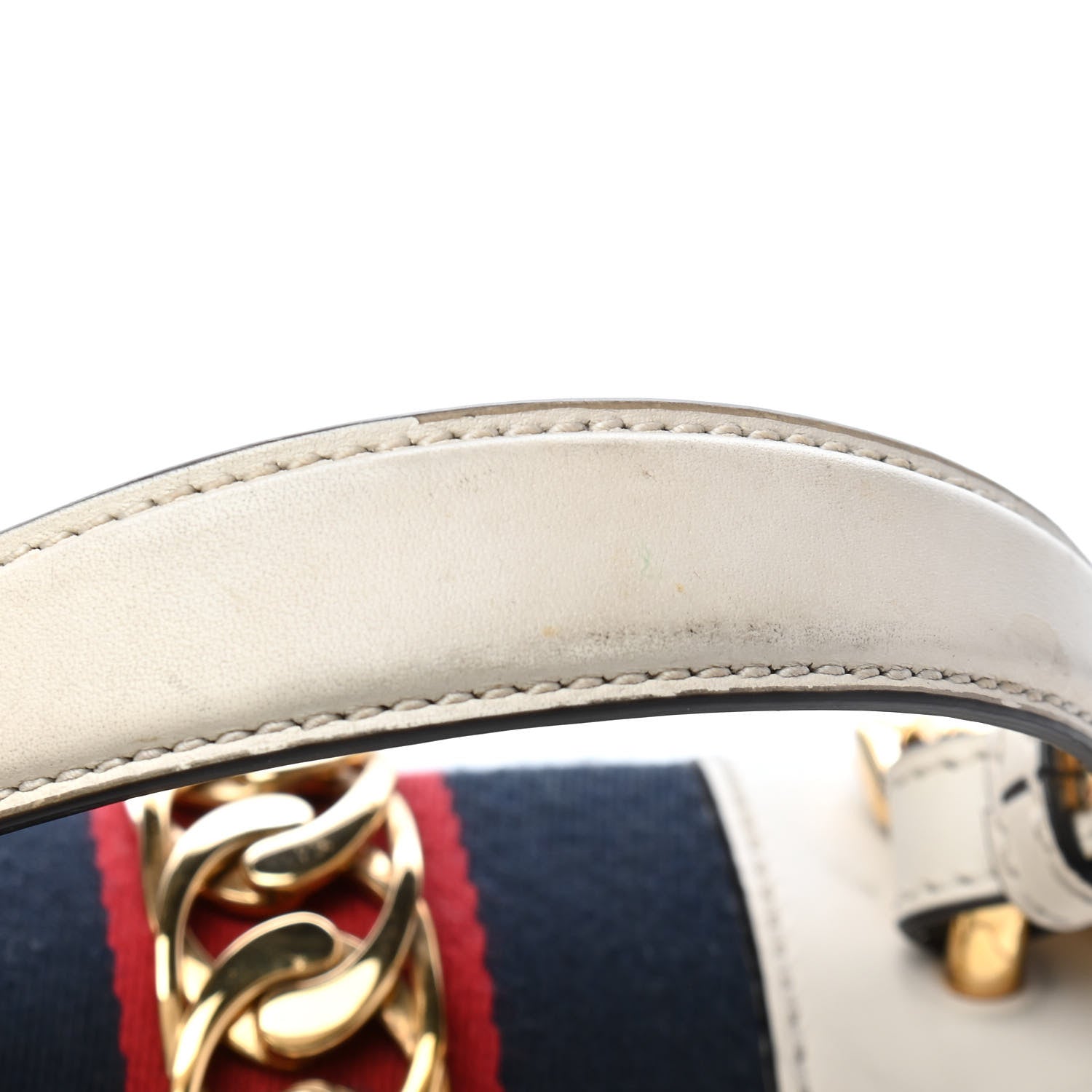 Gucci Calfskin Mini Sylvie Top Handle Bag White 11 of 11
