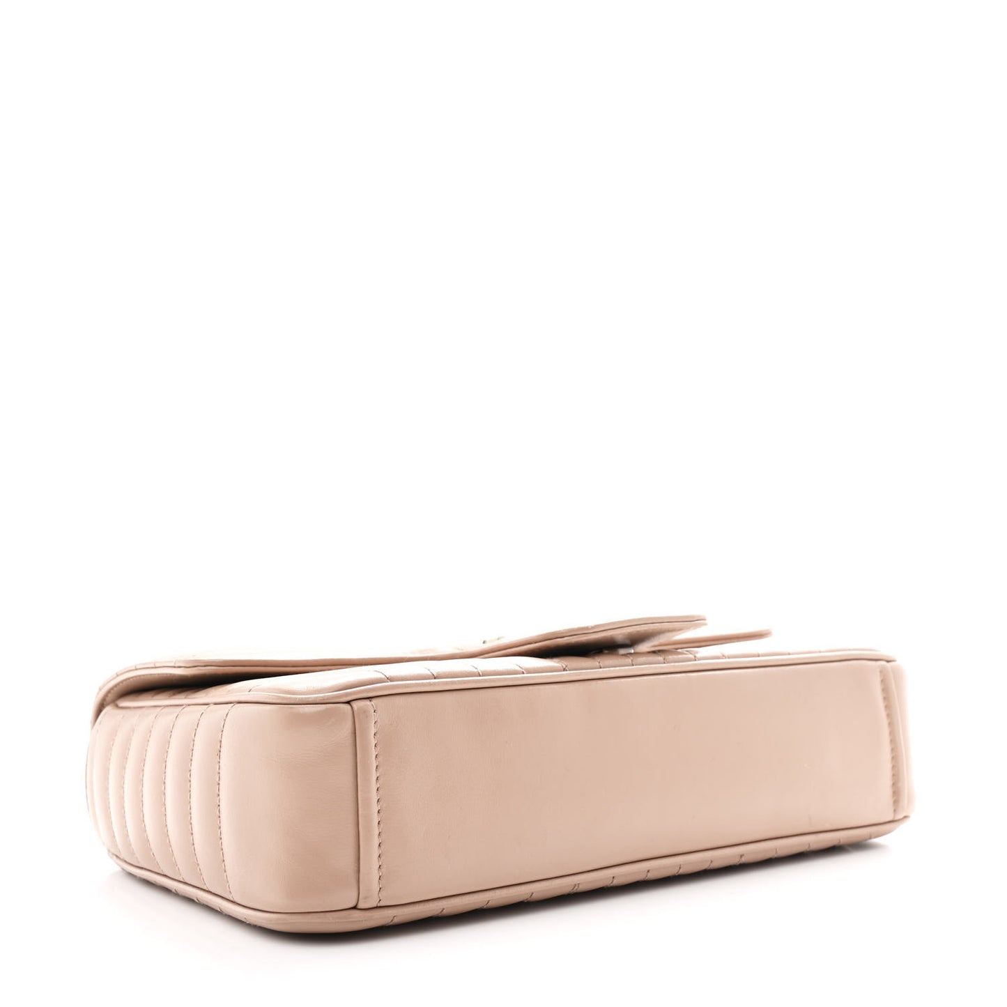 Soft Calfskin Impunture Diagramme Medium Chain Flap Shoulder Bag Cipria
