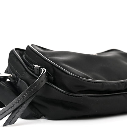 Prada Tessuto Nylon Saffiano Belt Bag Black 10 of 12