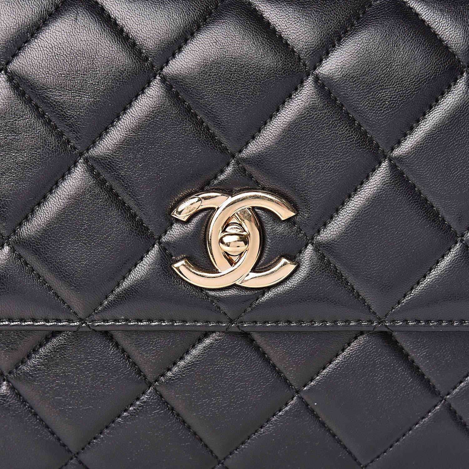 Chanel Lambskin Quilted Medium Trendy CC Flap Dual Handle Bag Black 10 of 10