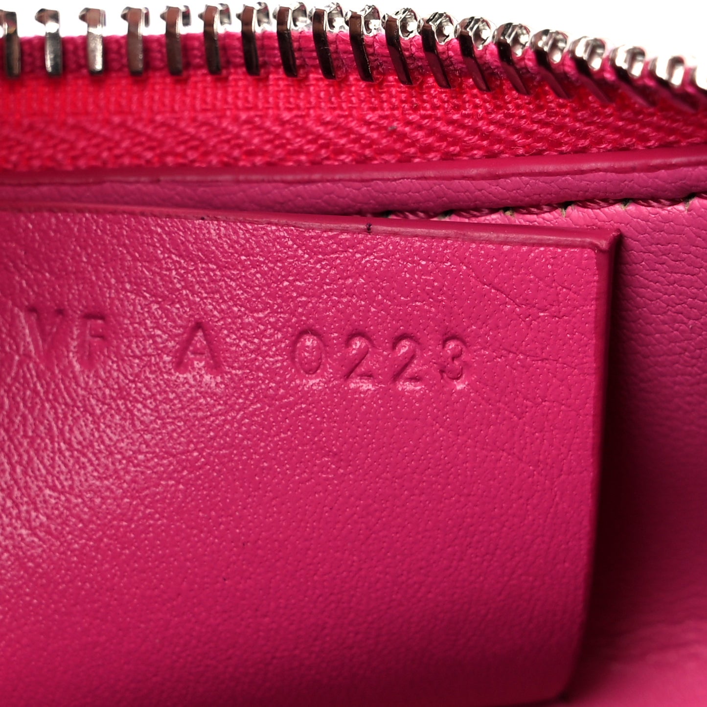Tumbled Calfskin Small Moon Cut Out Shoulder Bag Neon Pink