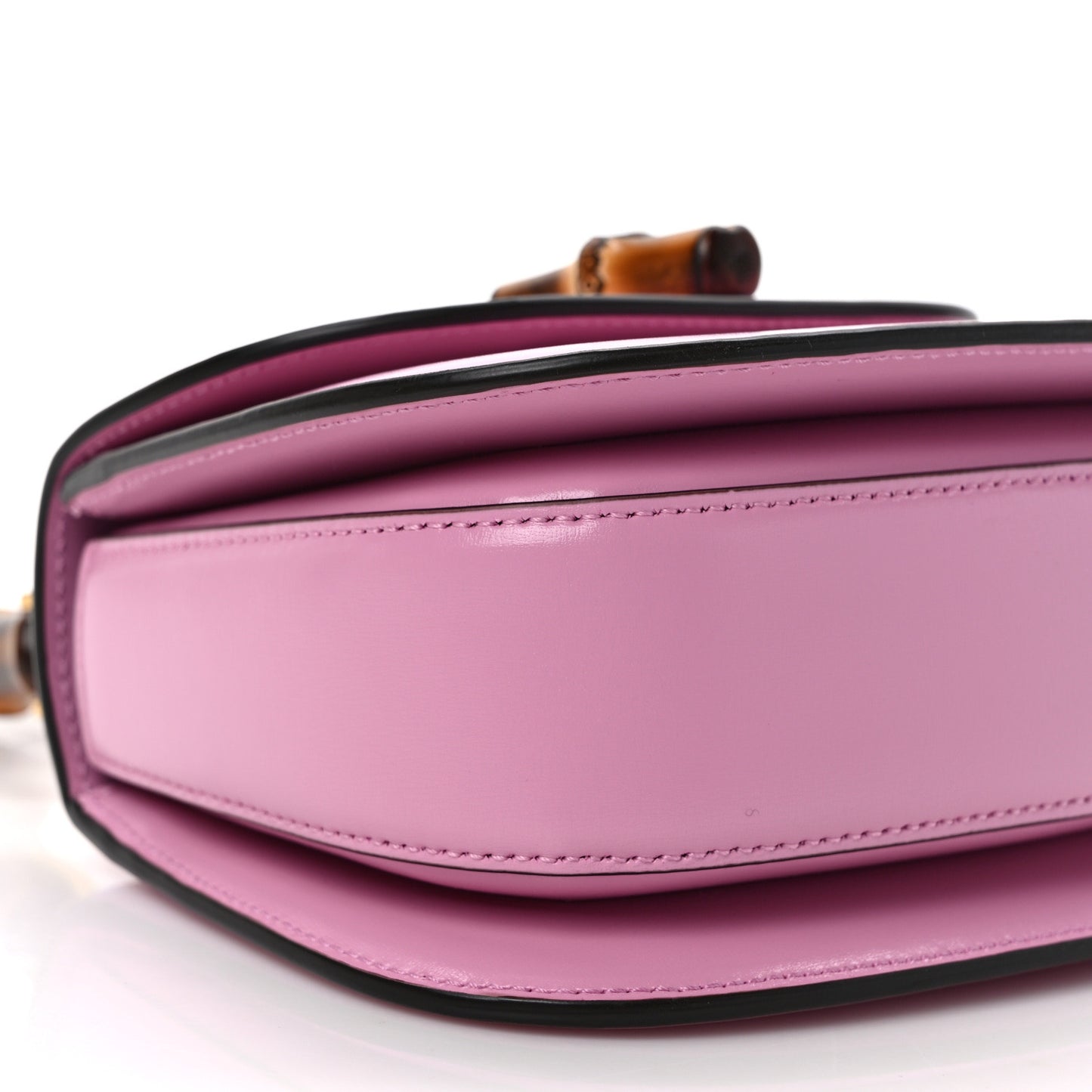 Boarded Dyana Lux Calfskin Web Mini Bamboo 1947 Top Handle Bag Nice Pink