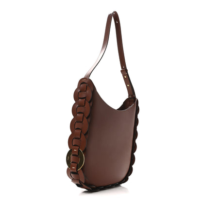 Chloe Small Grain Smooth Calfskin Medium Darryl Hobo Sepia Brown 3 of 9