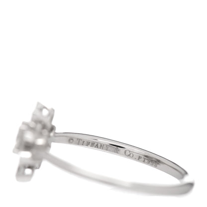 Tiffany Platinum Diamond Enchant Garden Flower Ring 49 4.75 5 of 5