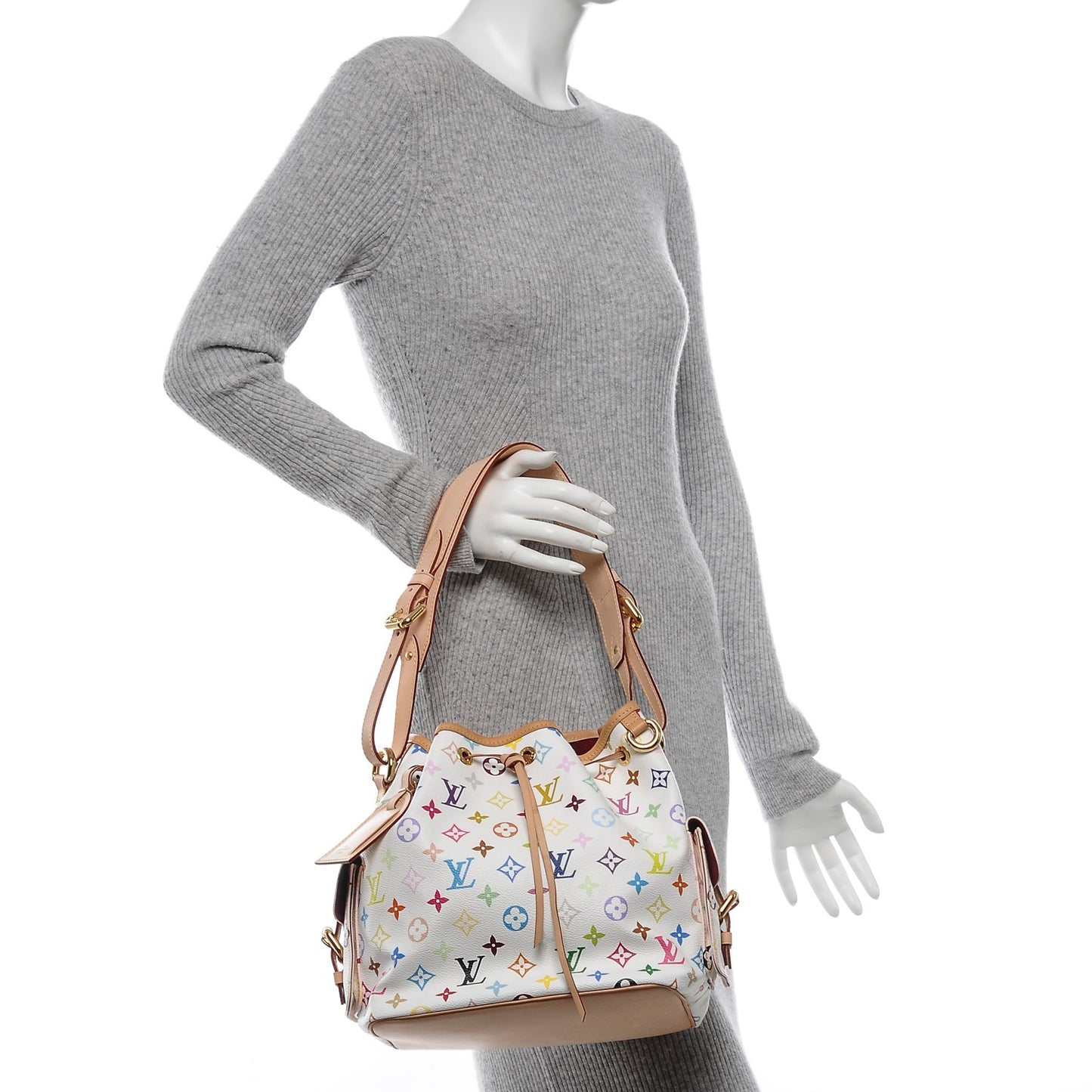 Monogram Multicolor Petit Noe White