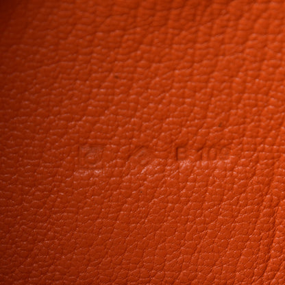 Hermes Chevre Mysore Bearn Gusset Wallet Feu 7 of 9