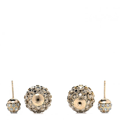 Christian Dior Crystal Mise En Dior Tribal Earrings Gold 3 of 4