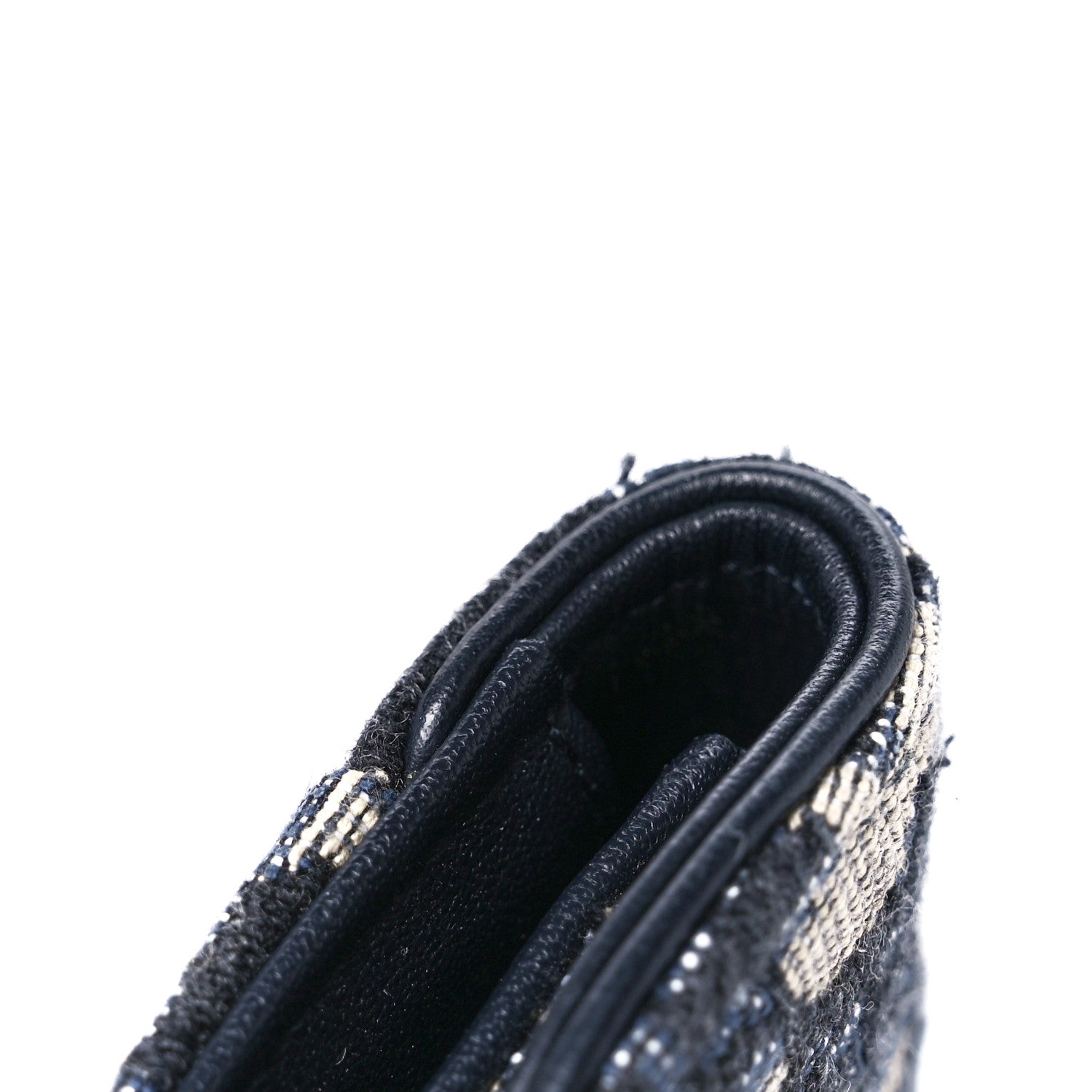 Christian Dior Oblique Saddle Card Holder Blue 12 of 13