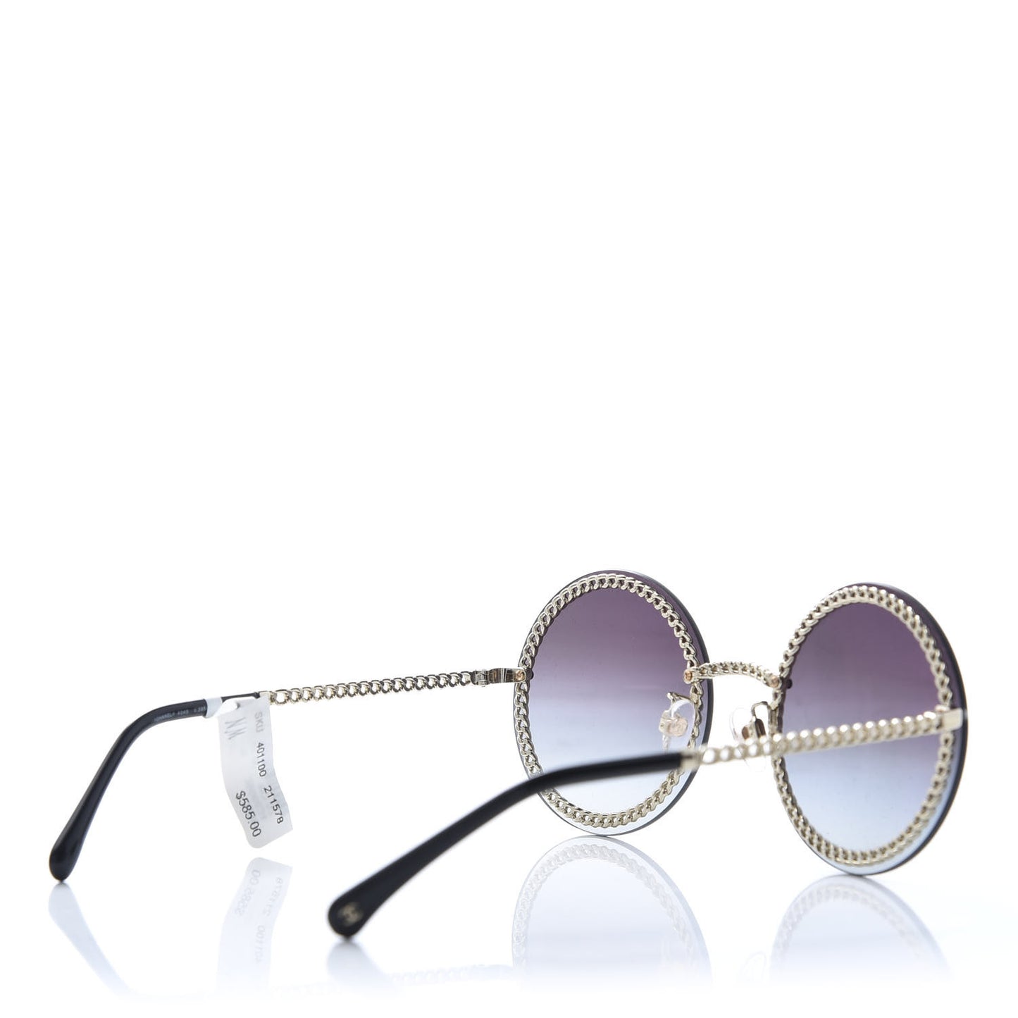 Round Chain Sunglasses 4245 Gold