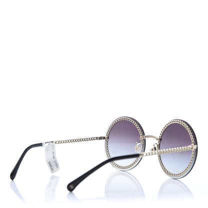 Chanel Round Chain Sunglasses 4245 Gold 5 of 11